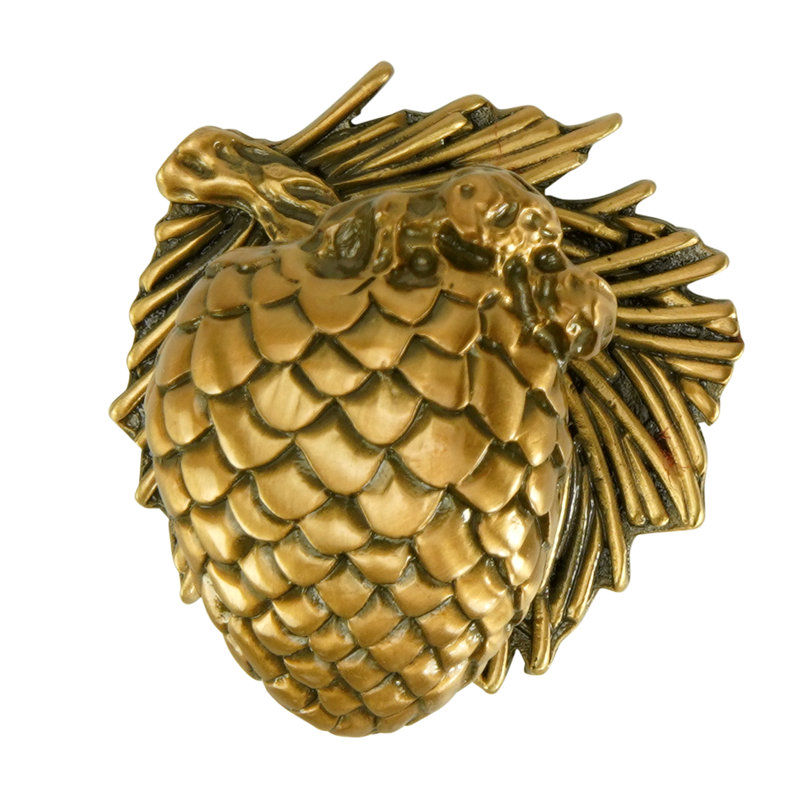 ARTS & CRAFT PINECONE KNOB, Gold