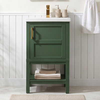 Darion 20" Freestanding Single Bathroom Vanity with Ceramic Top