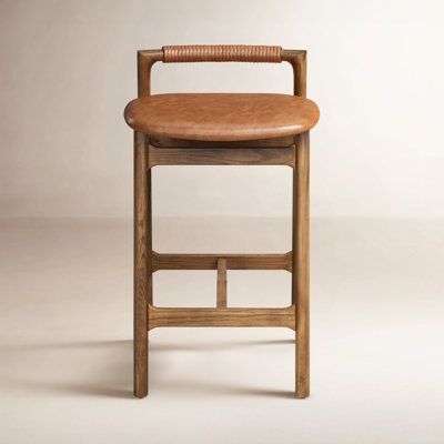 Solene Leather Stool
