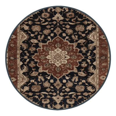 Machine Washable Persian Brown Area Rug
