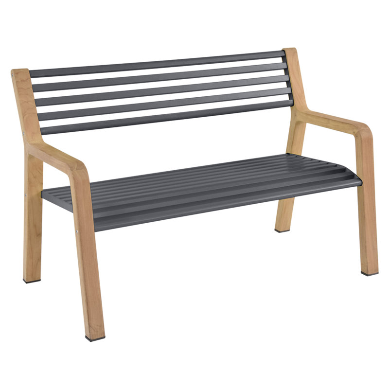 Banc de jardin en bois Somerset, Anthracite