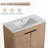 Dragelin 35 " W Free Standing Wall Mounted Single Double Single Vanity Bathroom Vanity With Ceramic Top