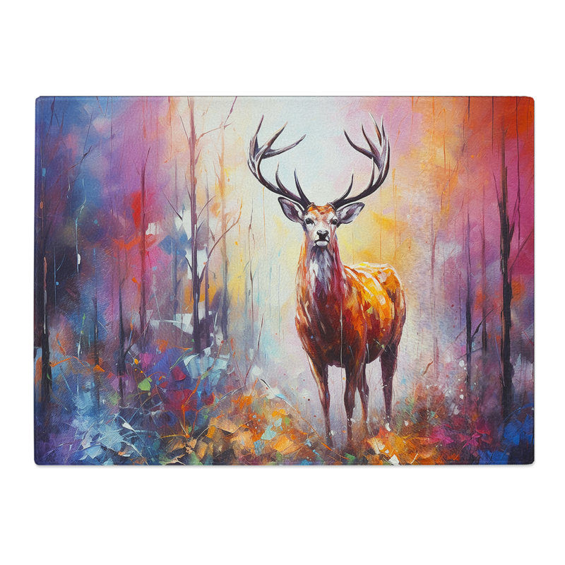 Stag Contemporary  Glass Chopping Board