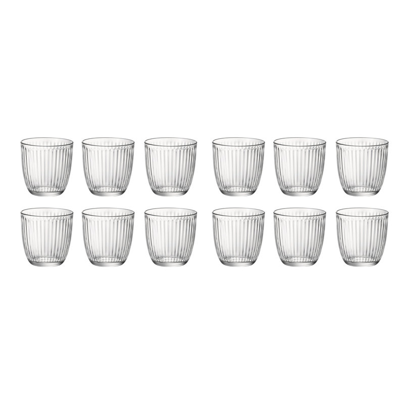 290ml Drinking Glass Set, 12, Clear