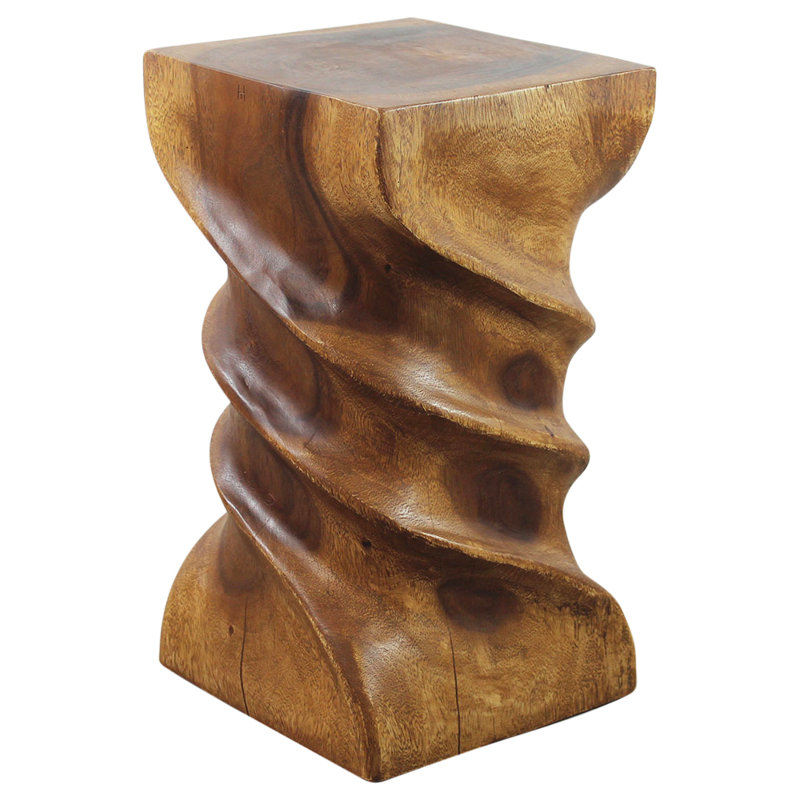 Lovejoy Solid Wood Abstract End Table