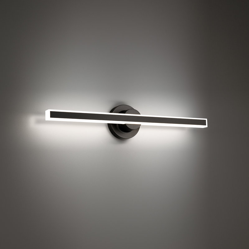 Bastone Dimmable LED Bath Bar, Black, 3000K, 36'' W
