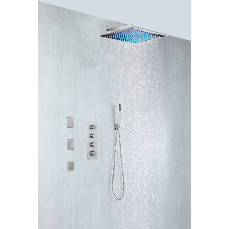 All-In-One Kit with Rough in-Valve, Brushed Nickel