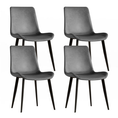 PU Leather Dining Chairs Set Of 4