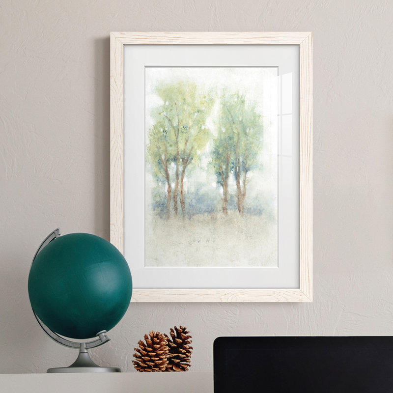 Cadre Spontane Landscape II Premium mat - prêt à être accroché, Blanc, H 44 po x l 31 po x P 1 po