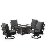 Aaleyah Outdoor 6 - Piece Conversation Set