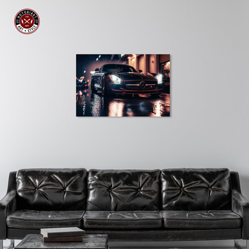 Art mural «Bastro Racing Car» par Notoriart, Toile tendue, H 24 po x l 36 po