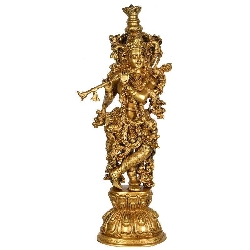 Krishna jouant de la flûte