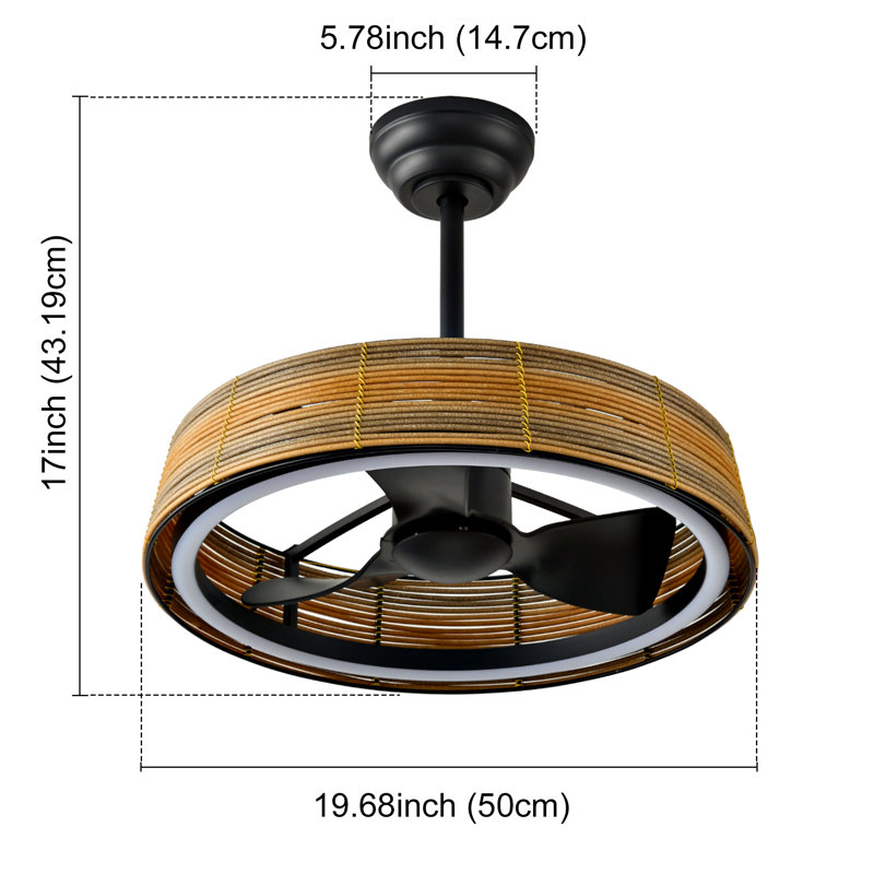 Ventilateur de plafond Boho