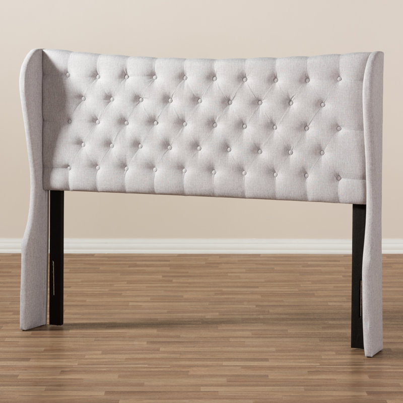 Eremy Upholstered Headboard, Grayish Beige, Queen