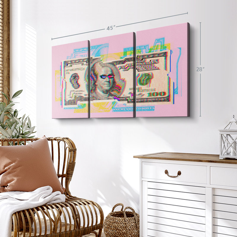 "Pop culture" sur toile, H 28 po x l 45 po