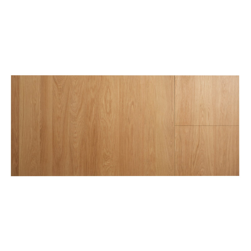 Moreover Solid Wood Dining Table, White Oak, 37" W x 104" L