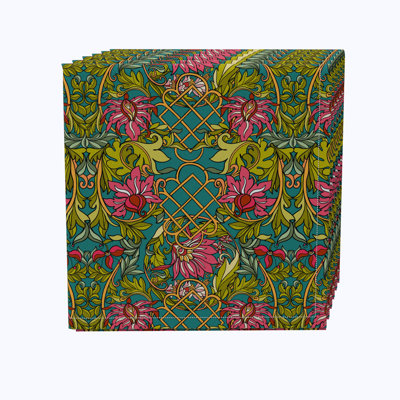 Call 100% Cotton Floral Square Napkin