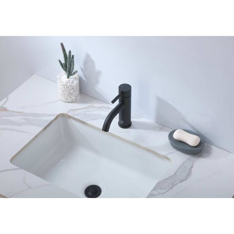 Victor Single-handle Bathroom Faucet, Matte Black