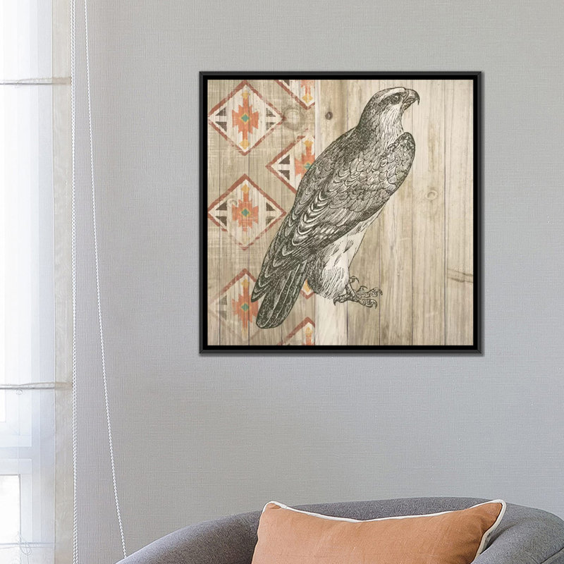Histoire naturelle, impression sur toile tendue sud-ouest, H 18 po x l 18 po x P 1,5 po, Toile avec cadre noir, Pas de tapis