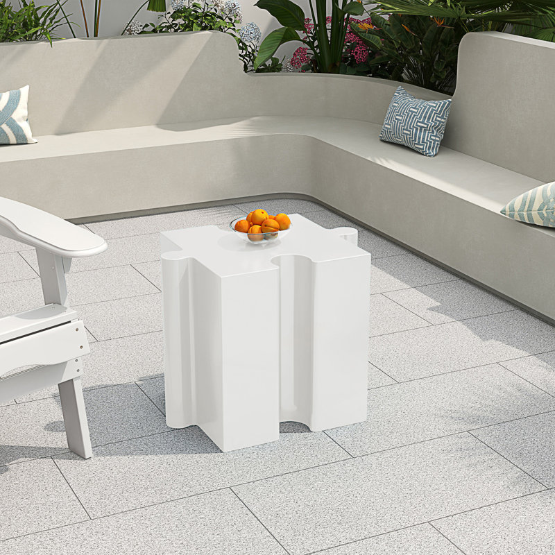 Table d'appoint casse-tête modulaire, Art, Blanc