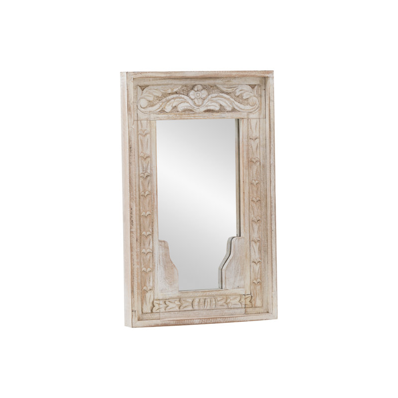 Acelynn Wood Flat Wall Mirror