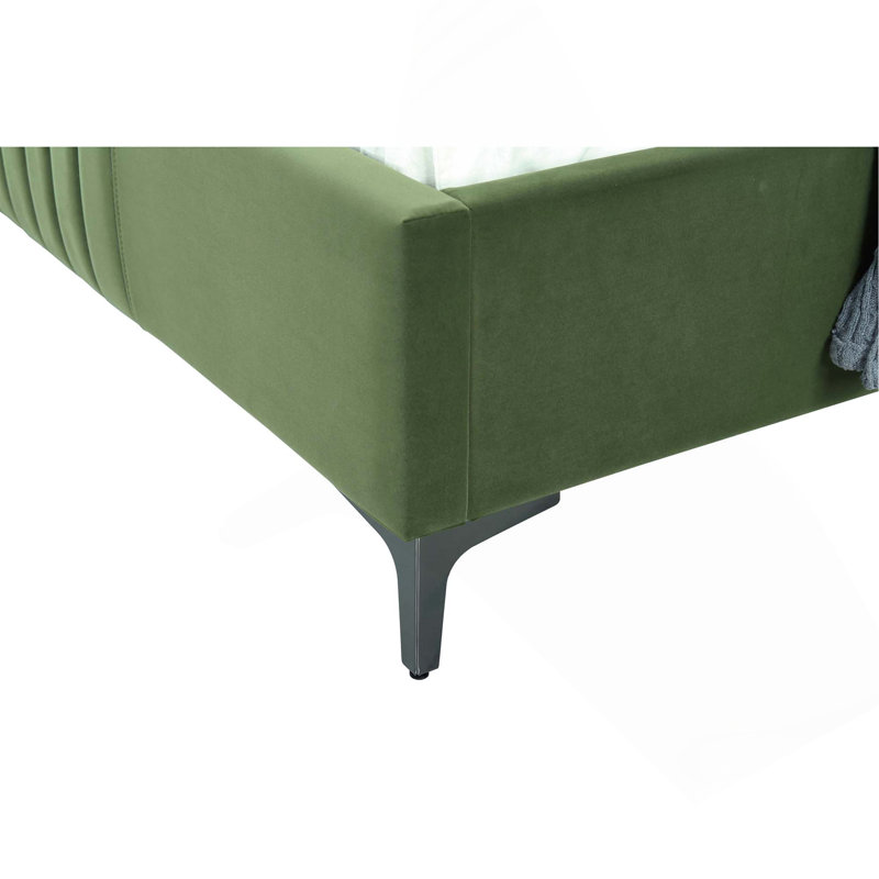 Lit tapissier Promenade, Simple, Vert