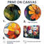 Irruj, prairie géométrique aux teintes mélangées, fleurs sauvages cubistes I - art mural fleurs sauvages-1169908825-1169908826-1169908829