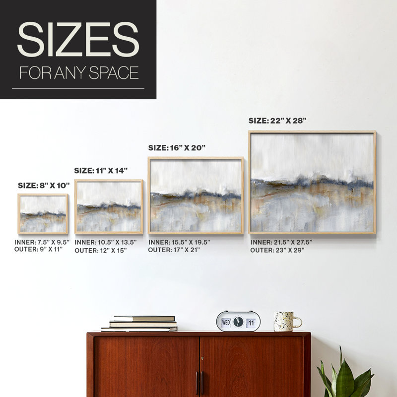 Autumnal Tide -Framed Print - Restickable, Natural, 22" H x 28" W