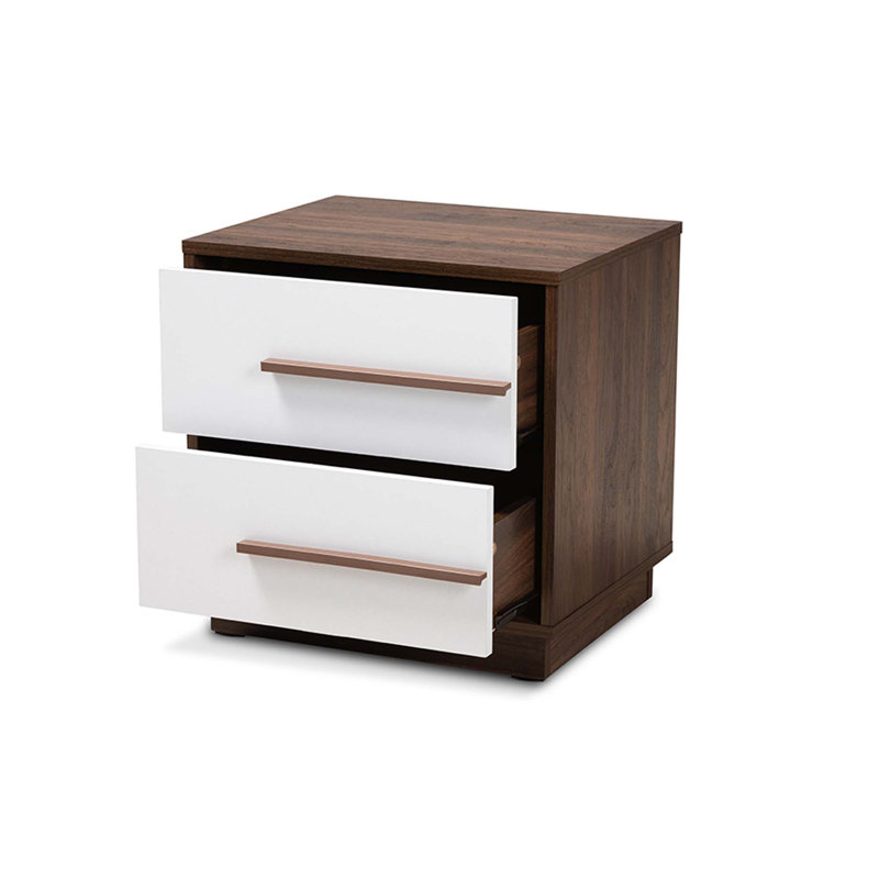 Table de chevet 2 tiroirs Caden Sheldon