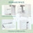 Bathroom Vanity with Ceramic Sink,3 Drawers,Cabinet,and Shelves-2077868160