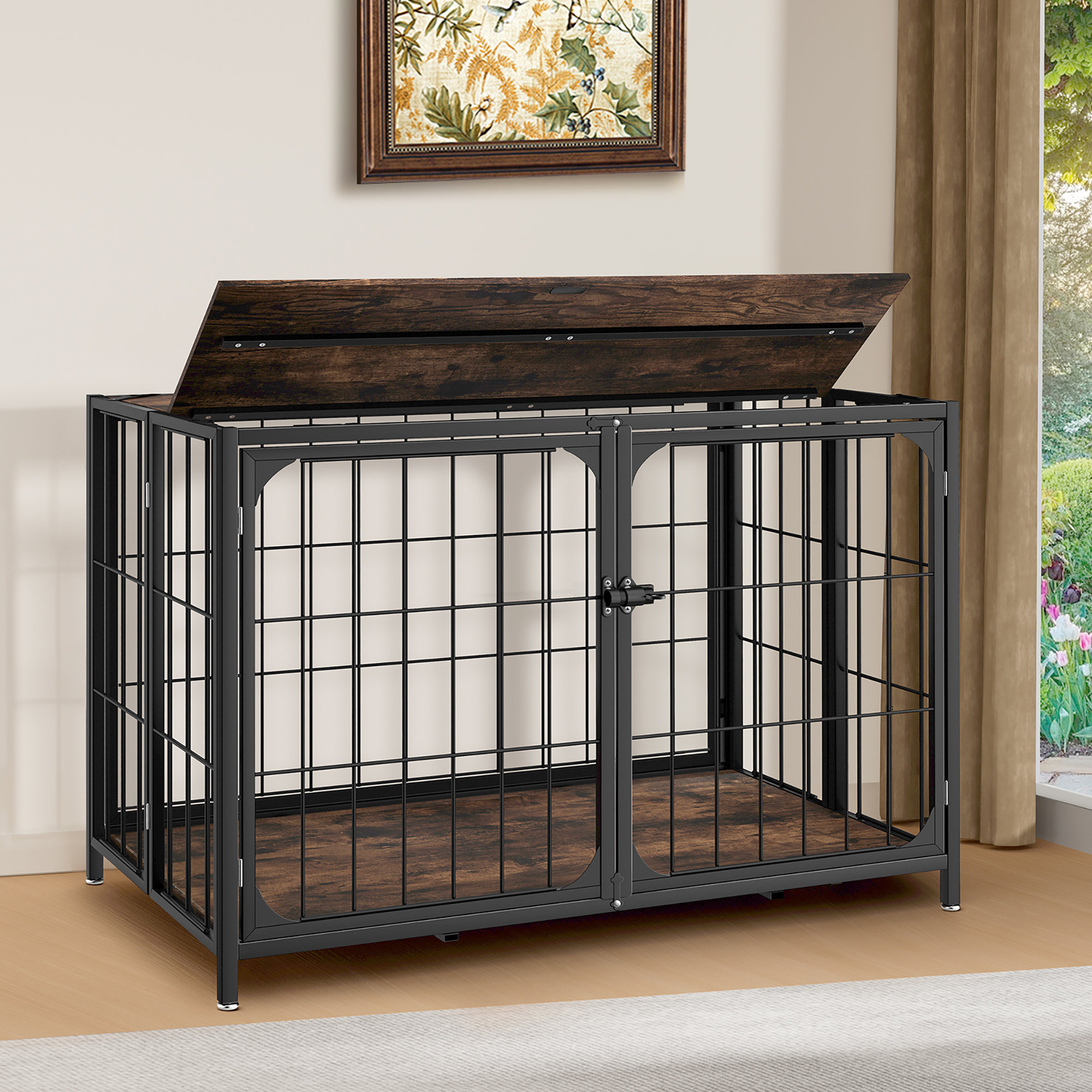 Photo inspiration: Gallery Detail: Ophelia Co Dog Crate Furniture Xl Dog Crate Furniture For