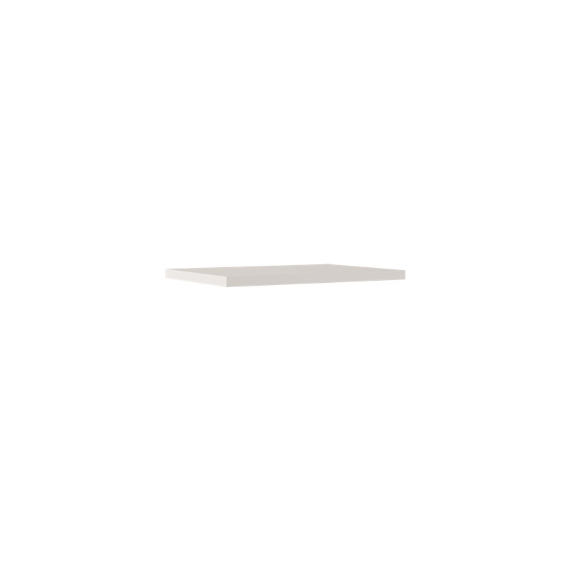 Dessus de meuble-lavabo européen 24 po 1/2 po en marbre coulé - blanc mat