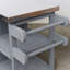Chariot d'îlot de cuisine pliable pour l'extérieur avec roulettes verrouillables, armoire de rangement et porte-serviettes-124871317