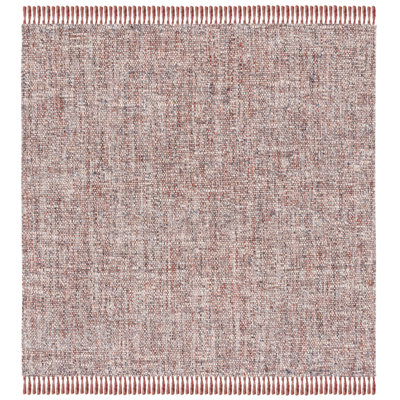 Handmade Flatweave Wool Grey/Rust Area Rug