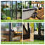 Porte de grange double en polycarbonate 2 évents Grower’s Haven-90597045