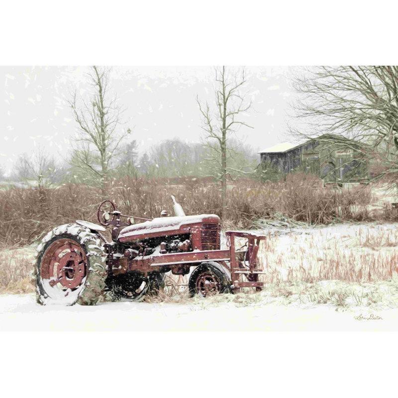 «Snow Covered by Lori Deiter», reproduction sur toile tendue, H 8 po x l 12 po