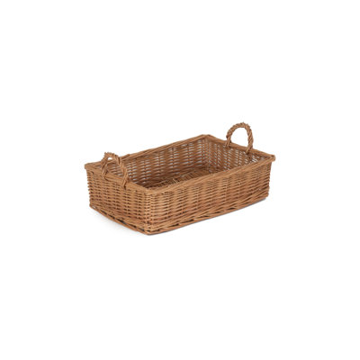 Willow Bread Display Tray Basket