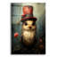  «Bird with the Red Cylinder» par Momart, art mural en verre acrylique, 12 po x 16 po-484019399