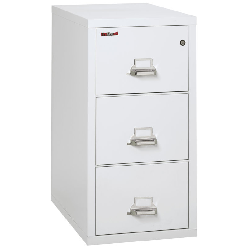 Fireproof 3 - Drawer File Cabinet, Arctic White