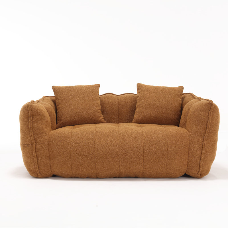  Causeuse capitonnée, Polyester jaune