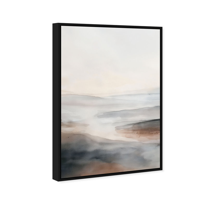 Desert Mirage Canvas Abstract Print by Oliver Gal, Black Frame, 10 x 15, 31"H x 21"W, Black Frame