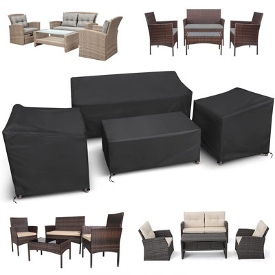 Heavy Duty Patio Conversational Set Cover by Arlmont & Co.