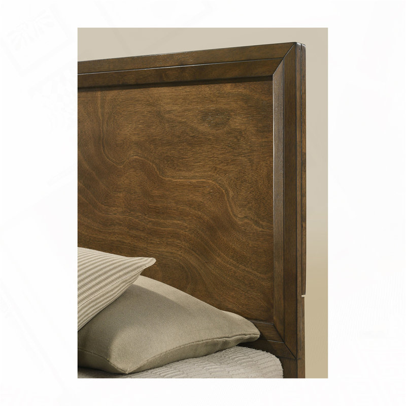 Lit plateforme Rustic Wood, Noyer