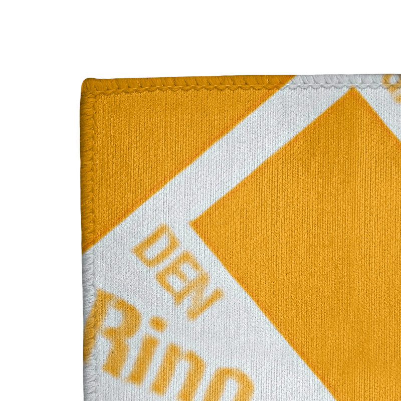Tapis de zone orange à tissage plat poils longs, Rectangle 2 pi x 3 pi