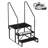 RV Steps with 2 Handrail, 3 Steps Mobile Home Ladder