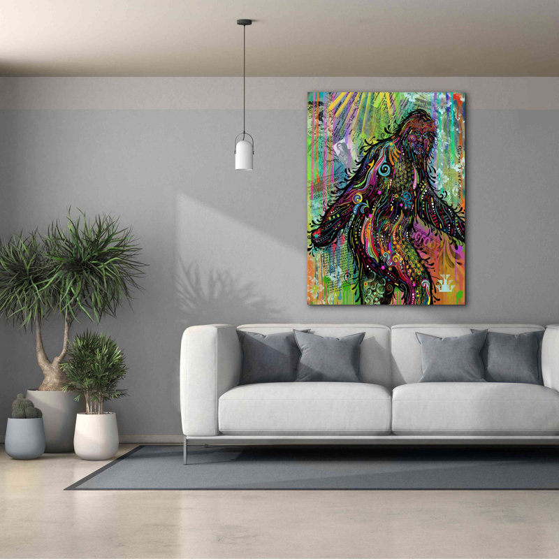 «Bigfoot» par Dean Russo, art mural sur toile, H 54 po x l 40 po x P 1,5 po