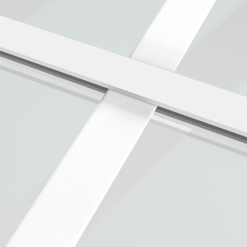 Isher Glass Sliding Door, 205cm H x 76cm W, White