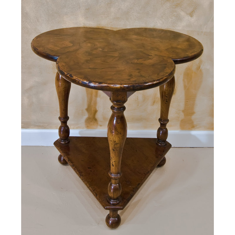 Surrey Solid Wood 3 Legs End Table, Brown