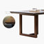 Walnut Rectangular Solid Wood Executive desk-1535314340