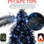 Arbre de Noël noir de 8 pi, 600 lumières à DEL blanches, 2486 pointes Pe +, branches articulées, structure de décorations de fêtes, ornements-65207153